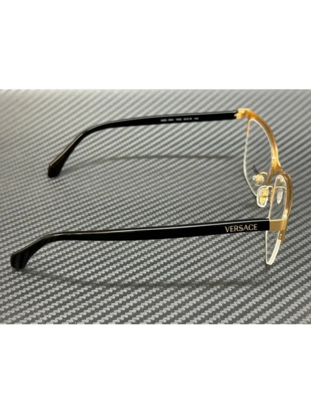 New Versace Women Gold Black Eyeglasses 54-16-140